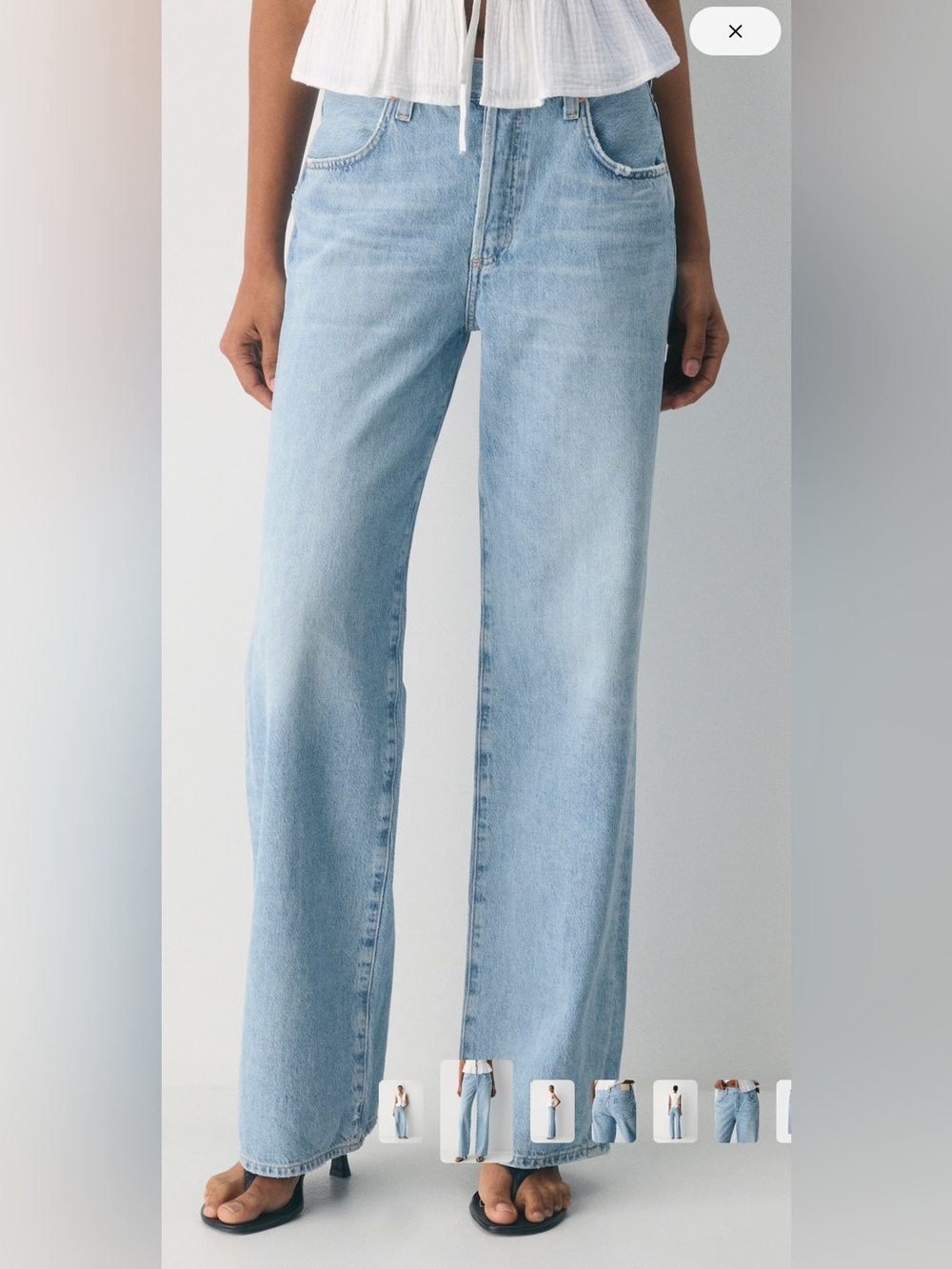 Citizens of Humanity Annina High-Rise Wide-Leg Jeans - tularosa - Picture 2 of 10